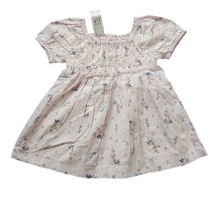 GAP Baby Pink Floral Smocked Dress